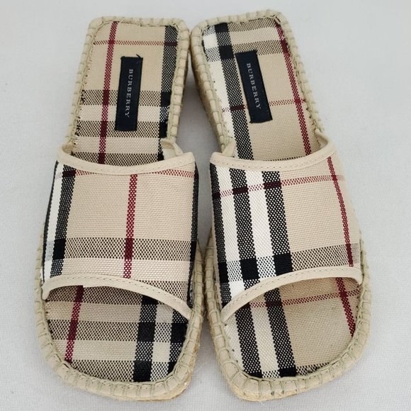 Burberry Shoes - Authentic Burberry Espadrille Slides 35 (US 5)